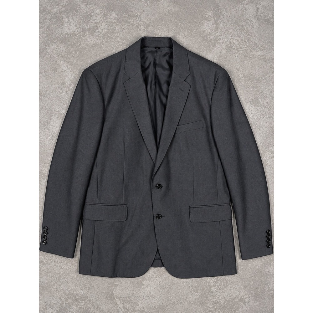 J Crew Ludlow Blazer Mens 44R Gray American Woolen Wool Cotton Made USA